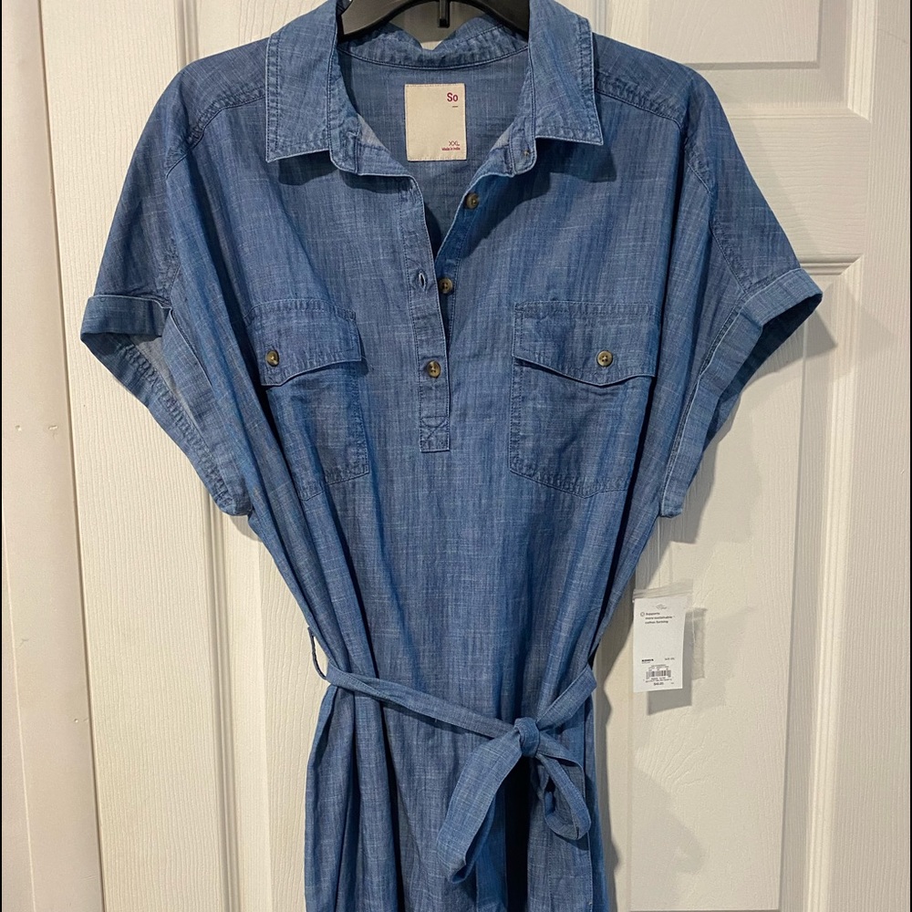 SO Belted Utility Dress - Juniors (NWT) - Picture 2 of 7